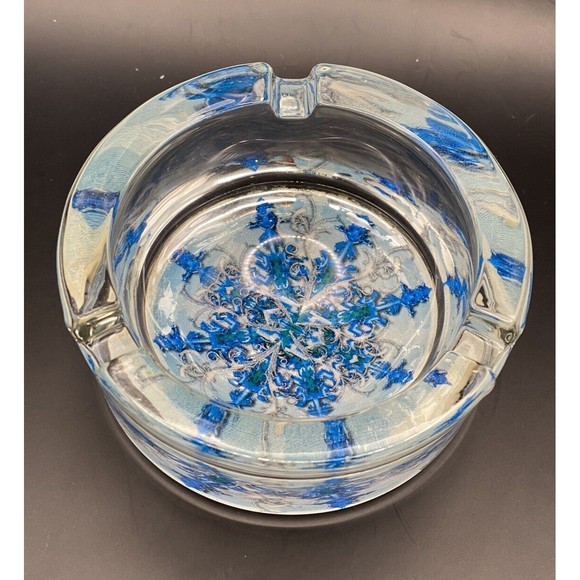 Vintage Camel Ashtray Signature Blends Mellow Heavy Glass Ash Tray - Picture 2 of 8